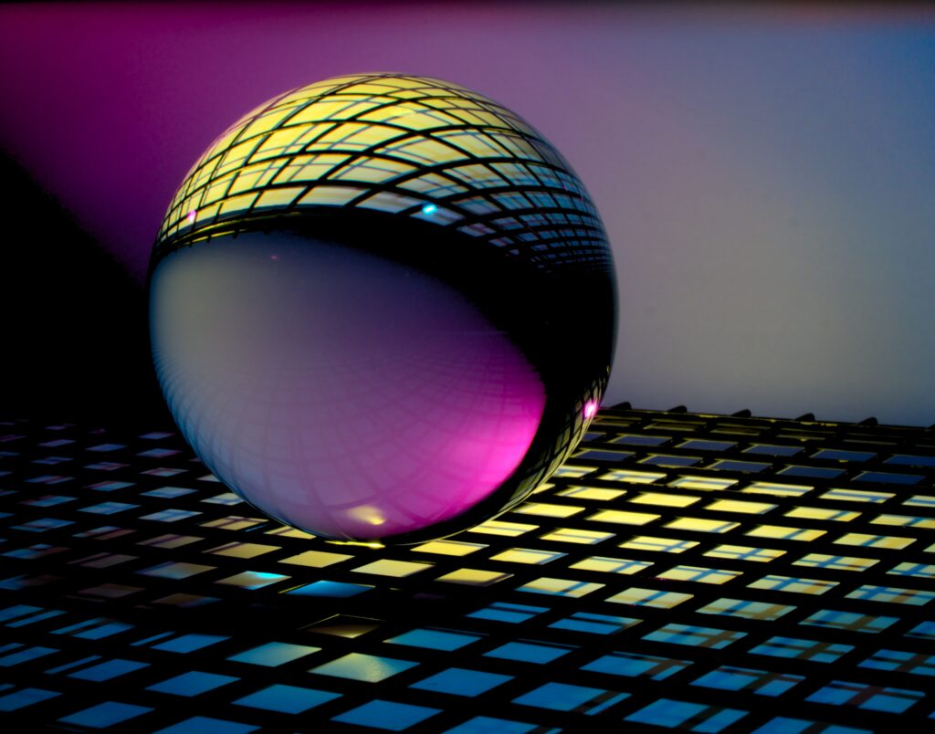 quantum computing sphere on a computer chip