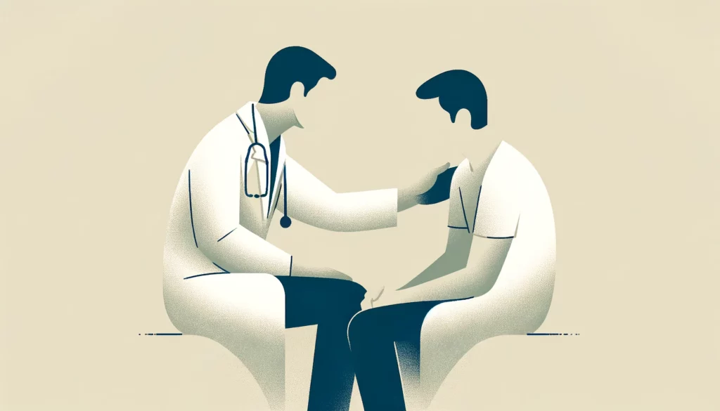 doctor talking to a patient